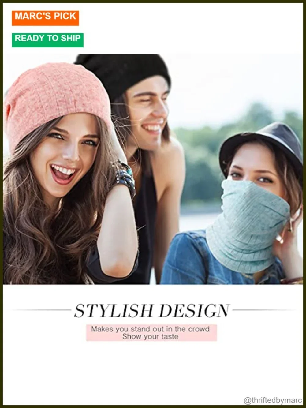 5-Pack Slouchy Beanie Chemo Hat Stretch Cancer Head Wraps Sleep Scarf